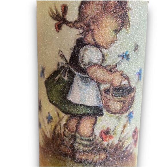 Hummel Sugar Frosted 5" Glass Candle Pillars - Picture 6 of 11